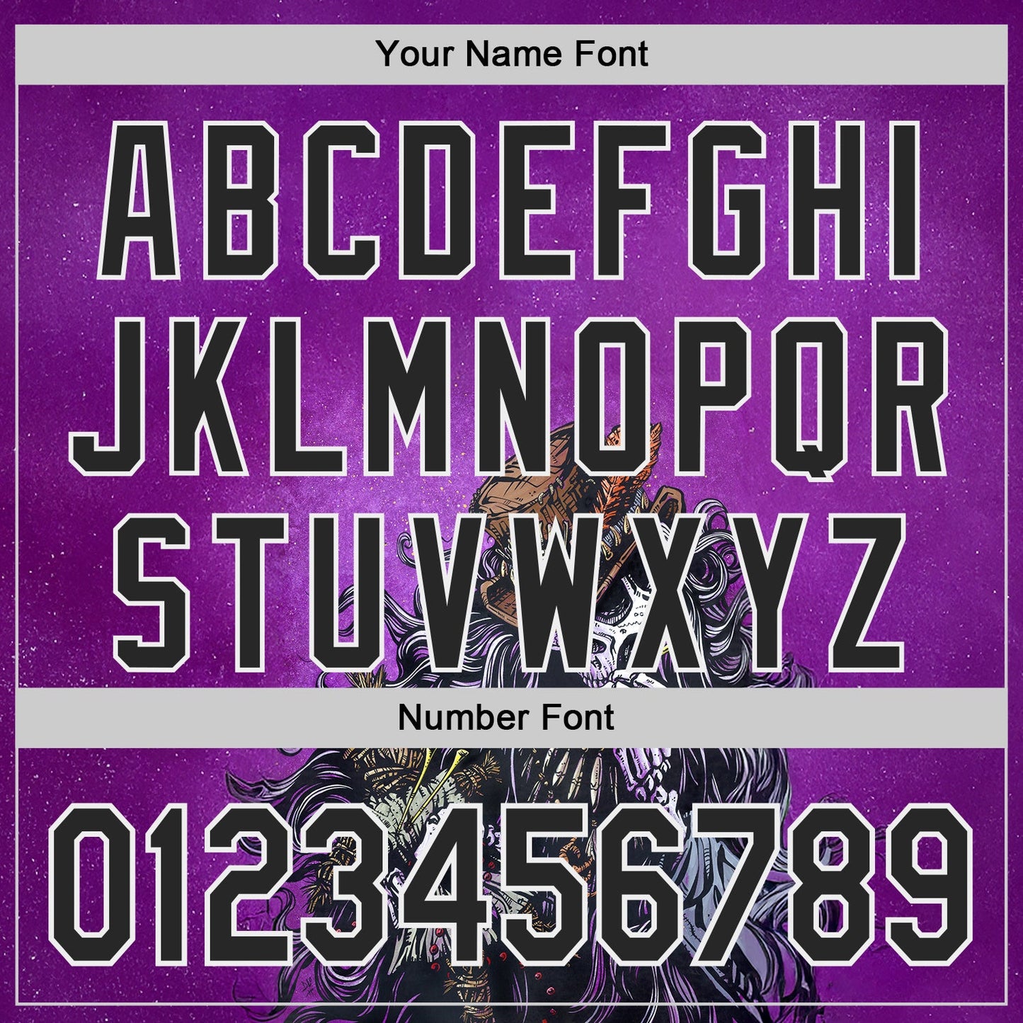 Custom Purple Black-White David Lozeau Voodoo Priest Authentic Baseball Jersey