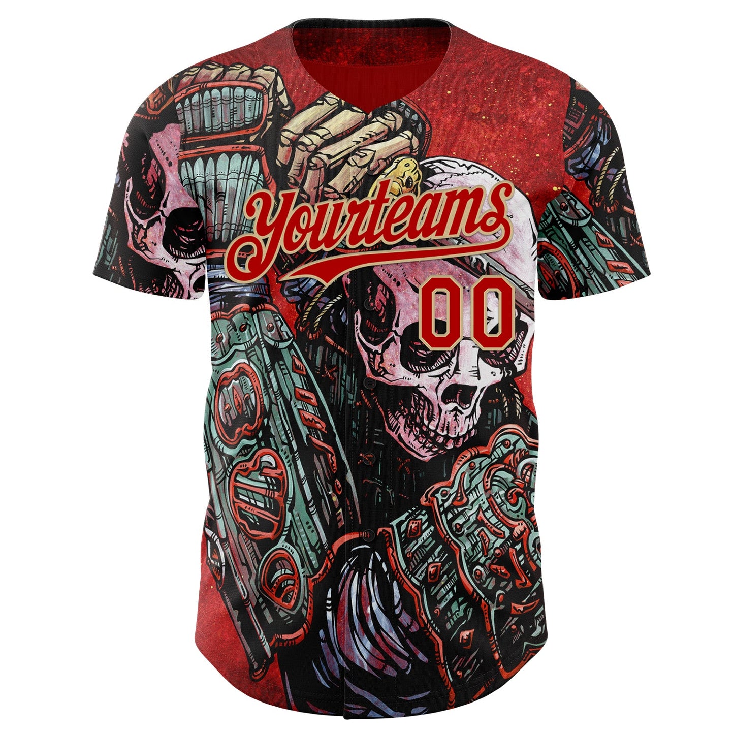 Custom Red-Vegas Gold David Lozeau Strength Authentic Baseball Jersey