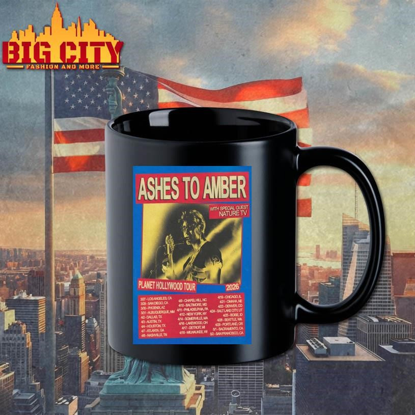 Ashes To Amber Planet Hollywood Tour 2026 Poster Shirt