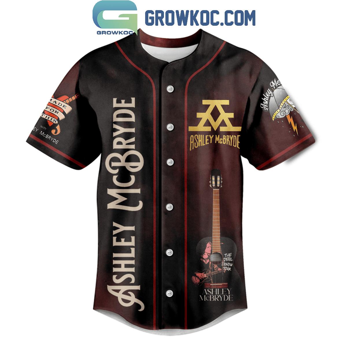 Ashley McBryde The Devil I Know Tour 2024 Personalized Baseball Jersey