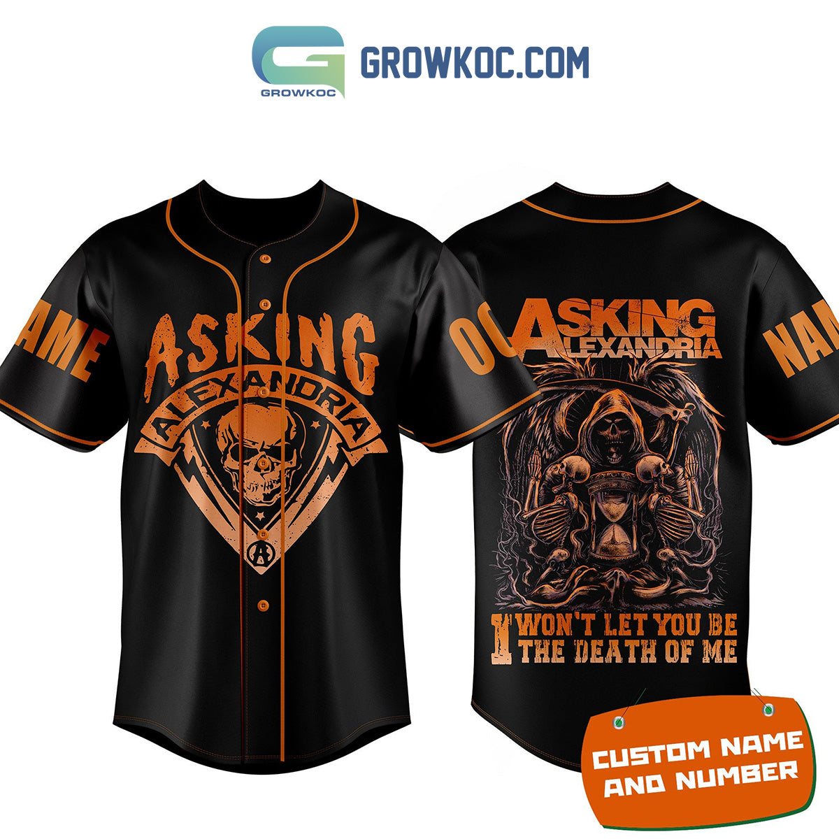 Asking Alexandra Death Of Me Personalized Baseball Jersey