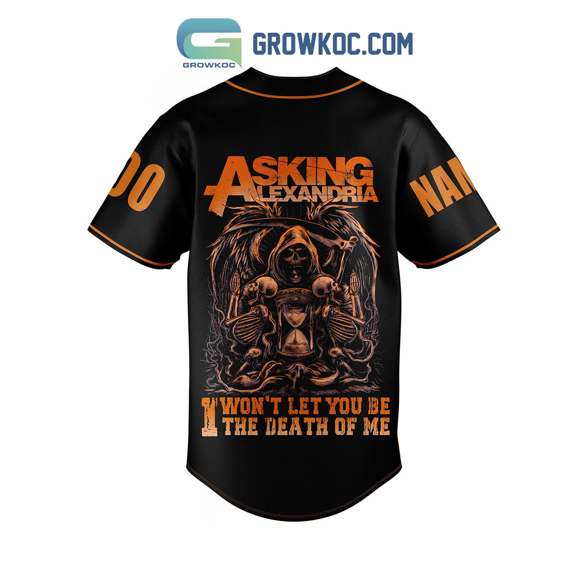 Asking Alexandra Death Of Me Personalized Baseball Jersey