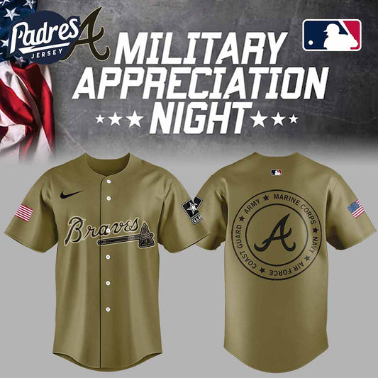 Atlanta Braves Baseball Jersey Military Green For Fan 2025 - Padres Jersey Oasis: Elevate Your Baseball Style Game...