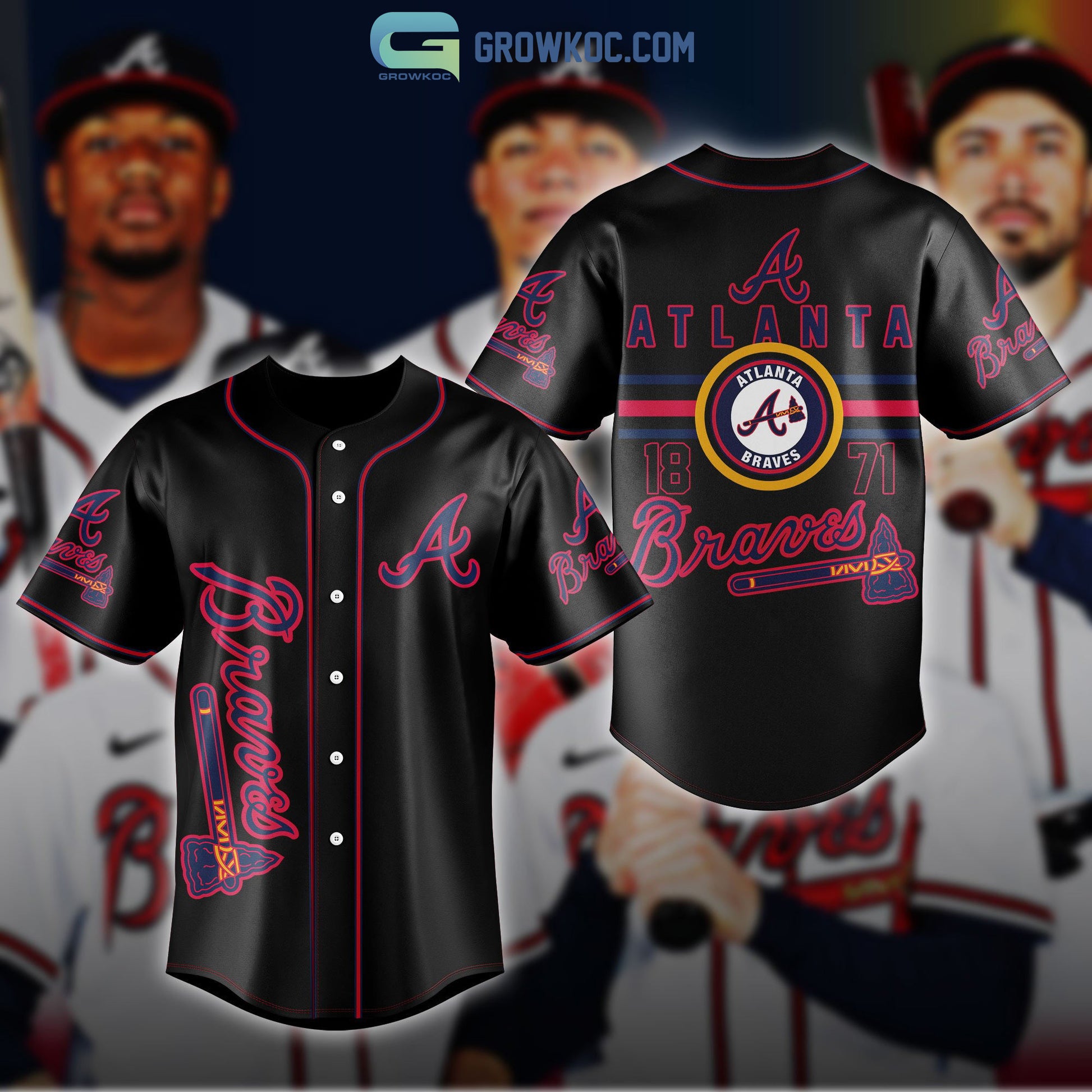 Atlanta Braves MLB 1871 Baseball Jersey