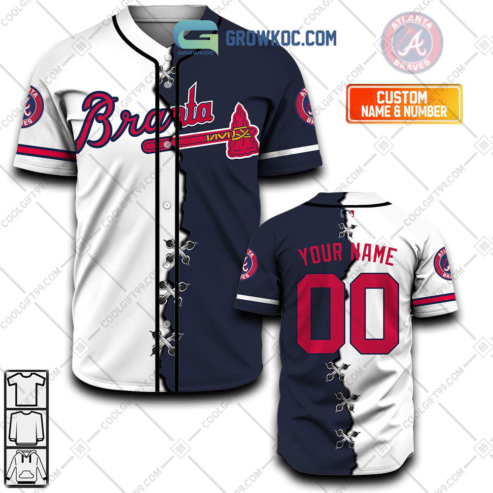 Atlanta Braves MLB Personalized Mix Baseball Jersey