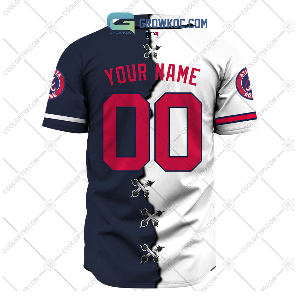 Atlanta Braves MLB Personalized Mix Baseball Jersey