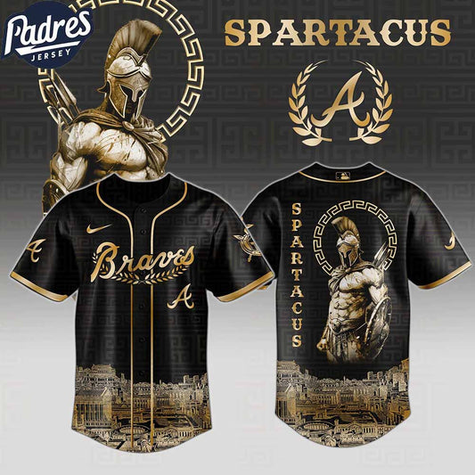 Atlanta Braves MLB X Spartacus Custom Baseball Jersey - Padres Jersey Oasis: Elevate Your Baseball Style Game T-Shirts,...
