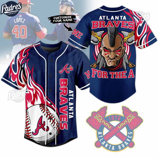 Atlanta Braves Personalized MLB Baseball Jersey - Padres Jersey Oasis: Elevate Your Baseball Style Game... (Image 1)