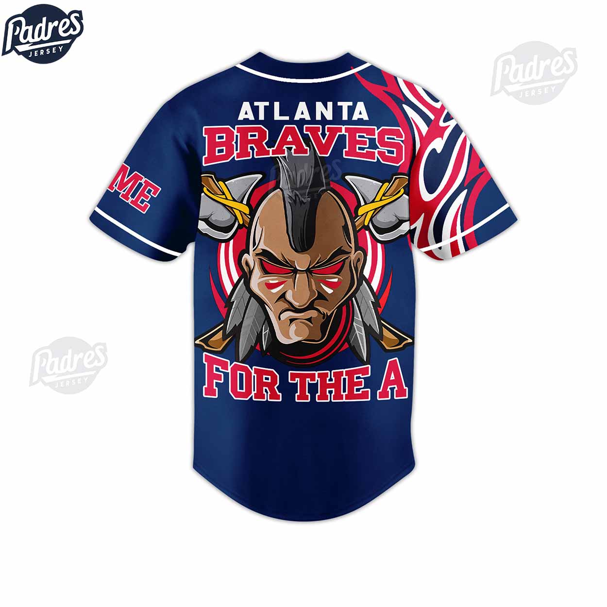 Atlanta Braves Personalized MLB Baseball Jersey - Padres Jersey Oasis: Elevate Your Baseball Style Game... (Image 3)