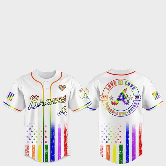 Atlanta Braves Pride Month Love Is Love 2025 Jersey - Grishko.com T-Shirts, Hoodie, Sweatshirt | WearSparks.com