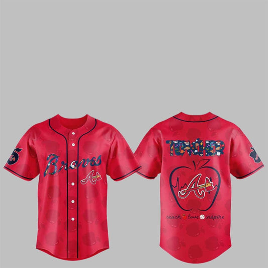 Atlanta Braves TEACHER NIGHT 2025 Jersey - Grishko.com T-Shirts, Hoodie, Sweatshirt | WearSparks.com (Image 1)