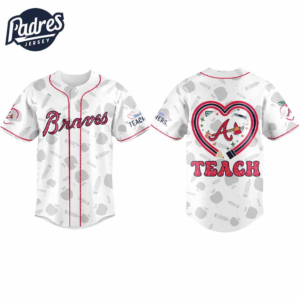 Atlanta Braves Teacher Night 2025 Baseball Jersey Outfit - Padres Jersey Oasis: Elevate Your Baseball Style... (Image 1)
