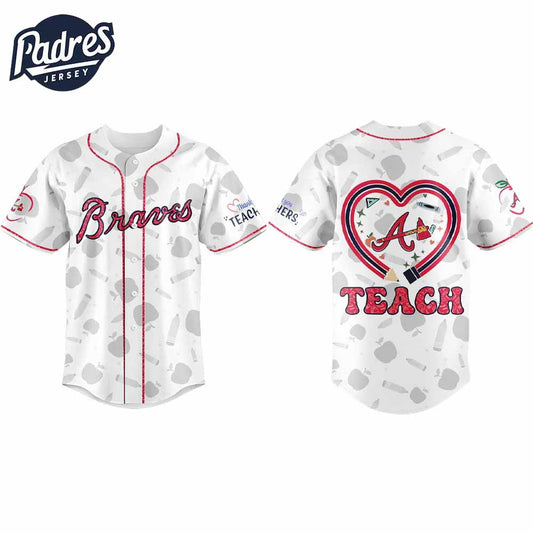 Atlanta Braves Teacher Night 2025 Baseball Jersey Outfit - Padres Jersey Oasis: Elevate Your Baseball Style... (Image 1)
