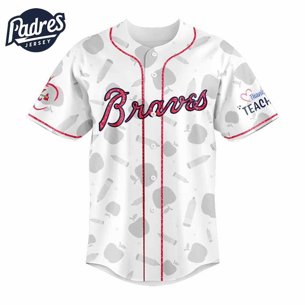 Atlanta Braves Teacher Night 2025 Baseball Jersey Outfit - Padres Jersey Oasis: Elevate Your Baseball Style... (Image 2)