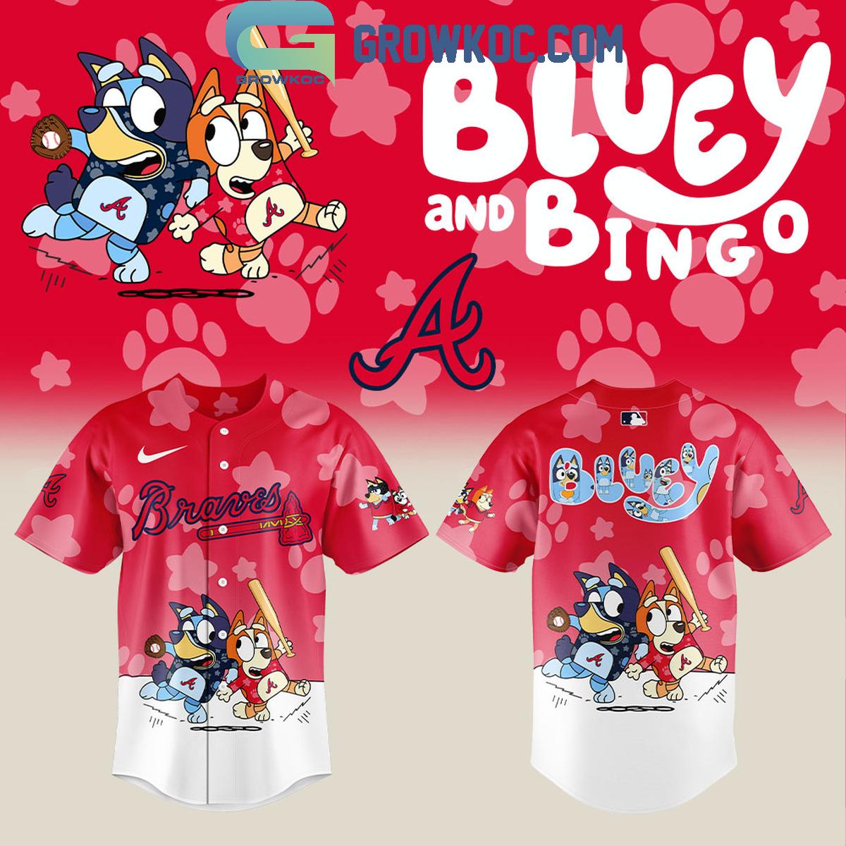 Atlanta Braves x Bluey and Bingo Baseball Jersey