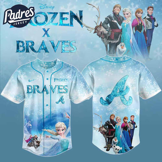Atlanta Braves x Frozen Baseball Jersey 2025 - Padres Jersey Oasis: Elevate Your Baseball Style Game T-Shirts, Hoodie,...