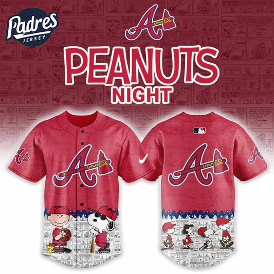 Atlanta Braves x Peanuts 75th Anniversary Baseball Jersey - Padres Jersey Oasis: Elevate Your Baseball Style Game...