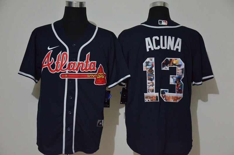 Atlanta Braves #13 Ronald Acuña Jr Style 1