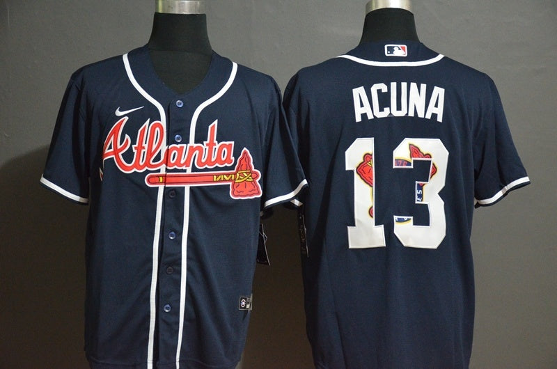 Atlanta Braves #13 Ronald Acuña Jr Style 2