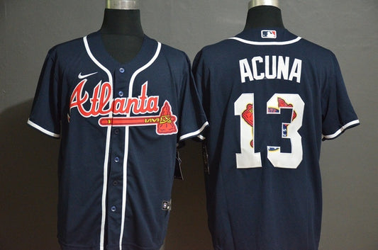 Atlanta Braves #13 Ronald Acuña Jr Style 2
