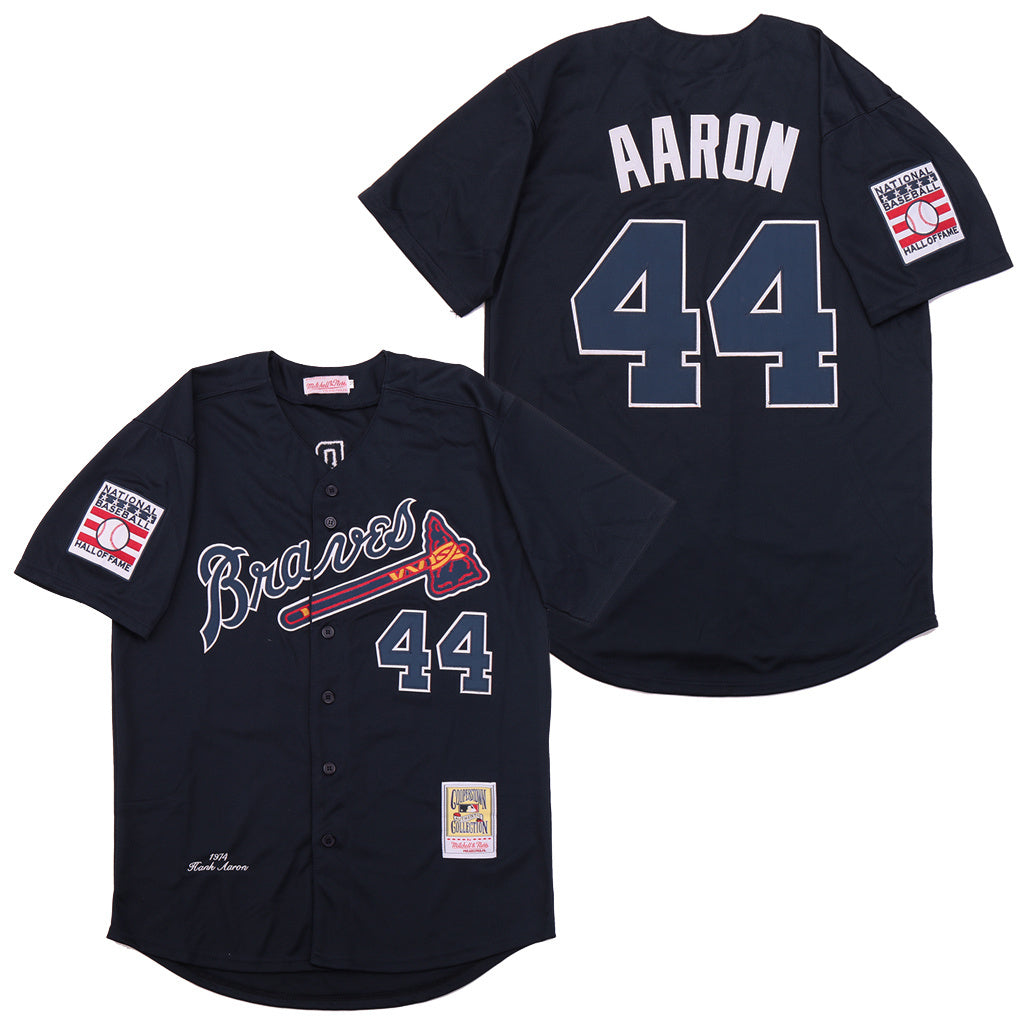 Atlanta Braves #44 Navy #44