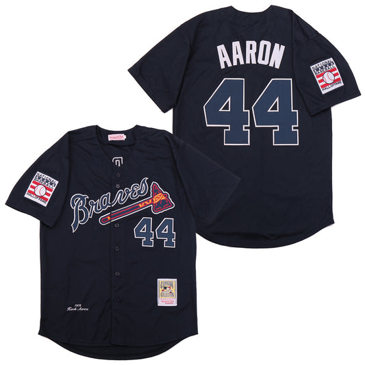 Atlanta Braves #44 Navy #44