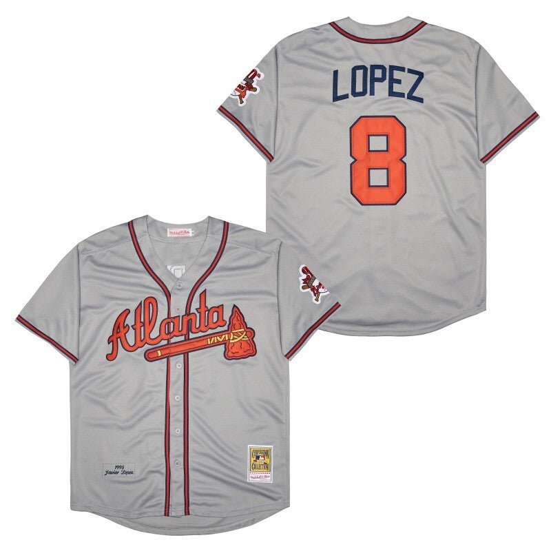 Atlanta Braves #8 JAVIER LOPEZ Style 3