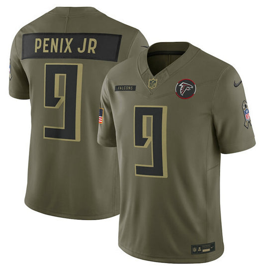 Atlanta FalconsACTIVE PLAYER Custom Olive 2025 F.U.S.E. Salute To Service