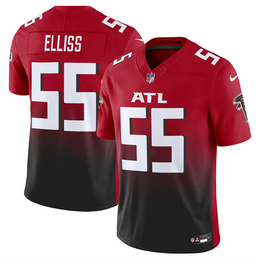 Atlanta Falcons 55 Kaden Elliss Red Black 2025 F.U.S.E Vapor Untouchable Limited