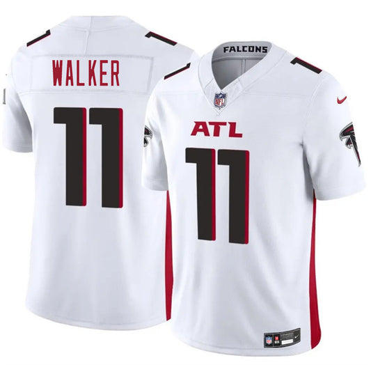 Atlanta Falcons #11 Jalon Walker White 2025 Draft F.U.S.E. Vapor Untouchable Limited