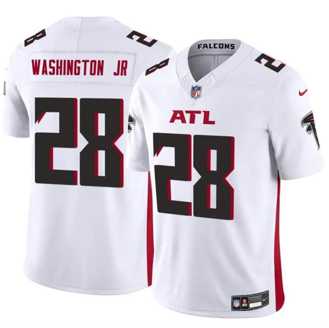 Atlanta Falcons #28 Carlos Washington Jr White 2024 F.U.S.E Vapor