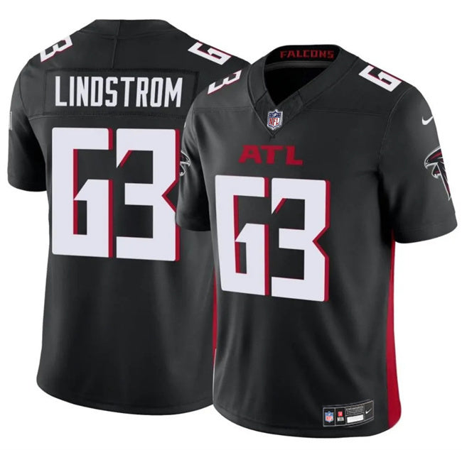 Atlanta Falcons #63 Chris Lindstrom Black 2025 F.U.S.E. Vapor Untouchable Limited