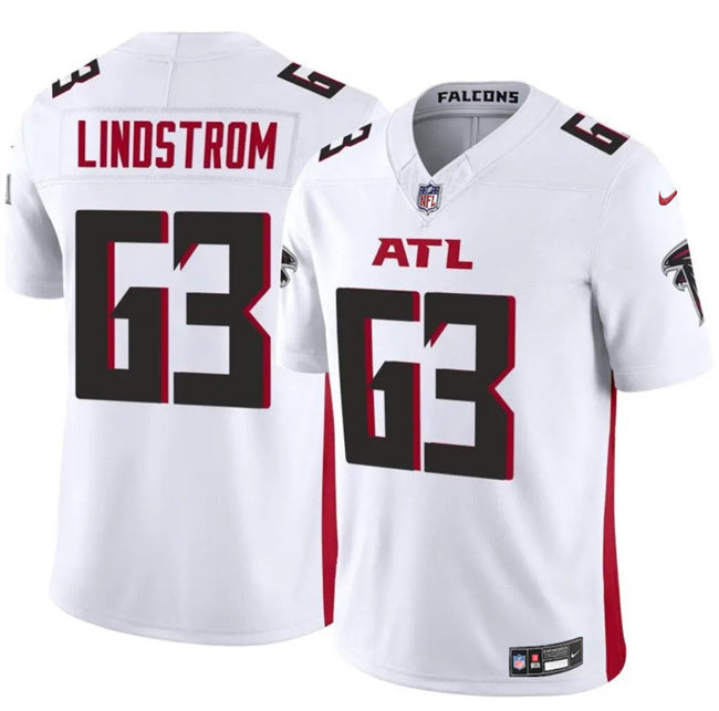 Atlanta Falcons #63 Chris Lindstrom White 2025 F.U.S.E. Vapor Untouchable Limited