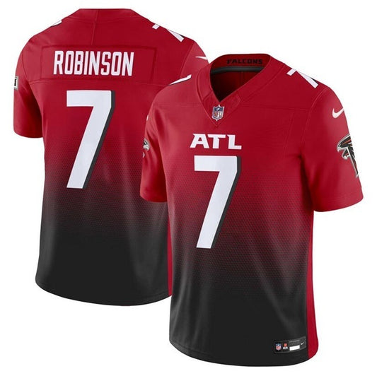 Atlanta Falcons #7 Bijan Robinson Red Black F.U.S.E Vapor Untouchable Limited