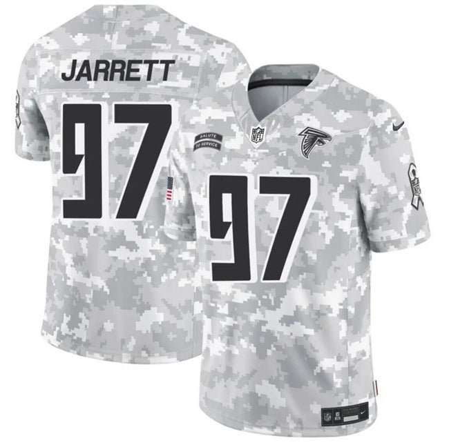 Atlanta Falcons #97 Grady Jarrett 2024 F.U.S.E Arctic Camo Salute To Service Limited
