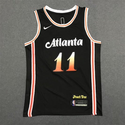 Atlanta Hawks #11 Trae Young 2023 Hawks 11 # Trae Young Black City Edition Jersey Style 2