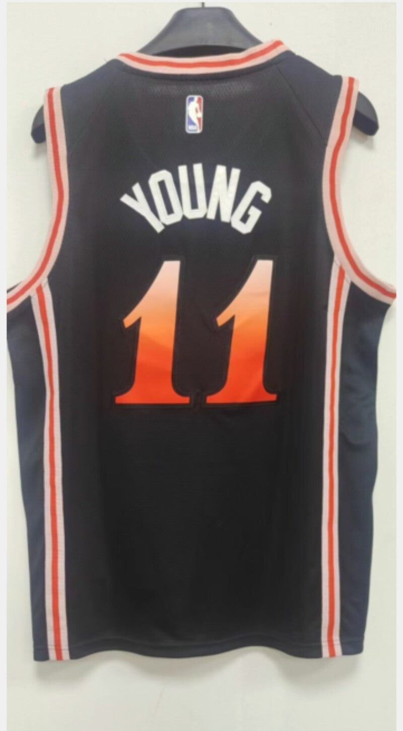 Atlanta Hawks #11 Trae Young 23 Season Hawks 11 City Edition Style 1