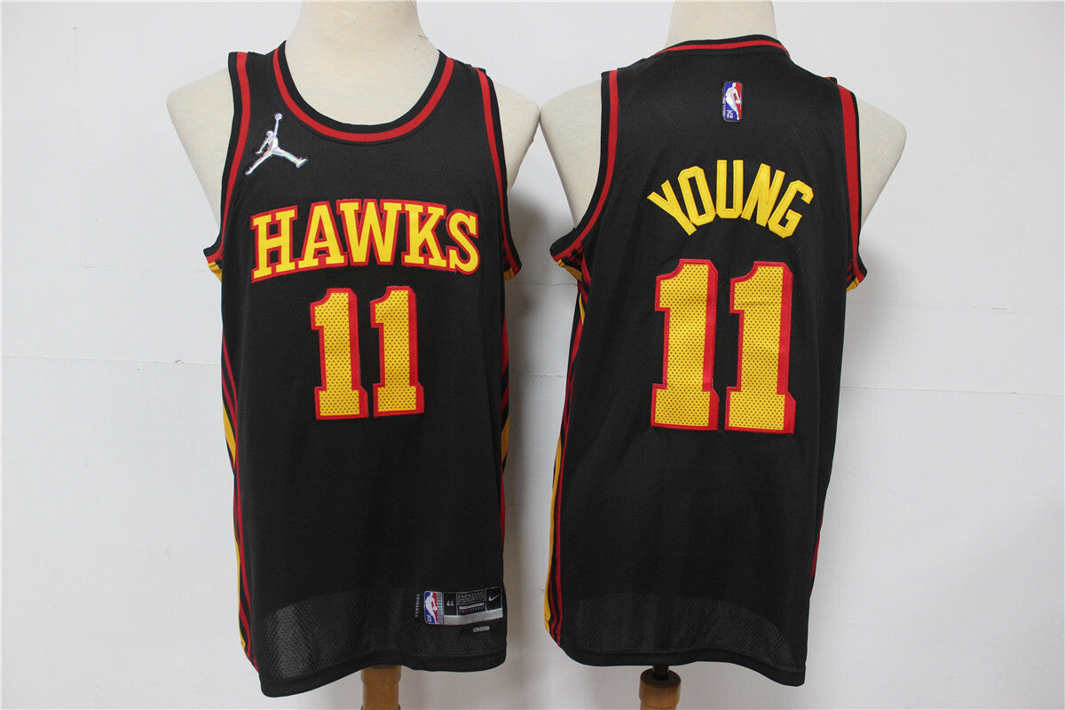 Atlanta Hawks #11 Trae Young Hawks 11 # Trae Young Black