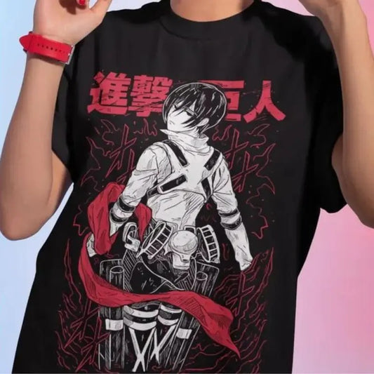 Attack on Titan Mikasa Shingeki No Kyojin Anime AOT T-Shirt ALL SIZE Menswear Top Hoodie, Sweatshirt | WearSparks.com