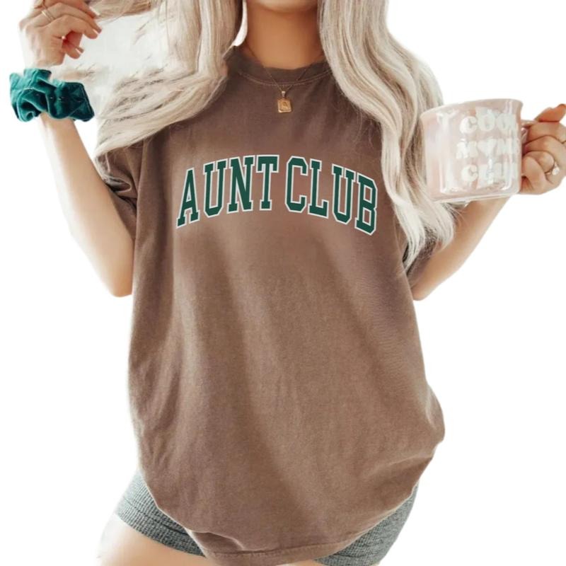 Aunt Club Shirt, Mothers Day Gift For Aunty To Be, Sister In Law, Gift For In My Aunt, Pregnancy Announcement Shirt,...