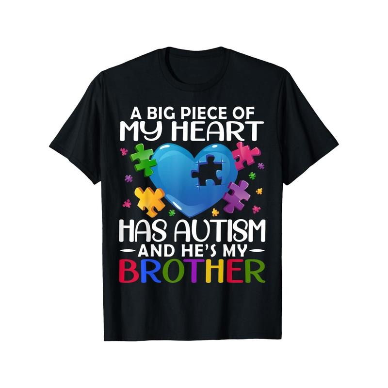 Autism Awareness 'My Brother Has Autism' Men'S T-Shirt