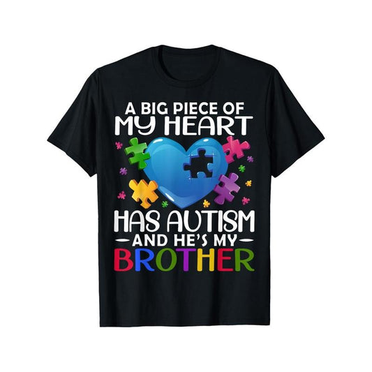 Autism Awareness 'My Brother Has Autism' Men'S T-Shirt
