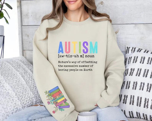 Autism Noun Sweatshirt, Autism Awareness Sweater, Autism Support Hoodie, Funny Autism Sweatshirt, Autism Teacher Gift,...