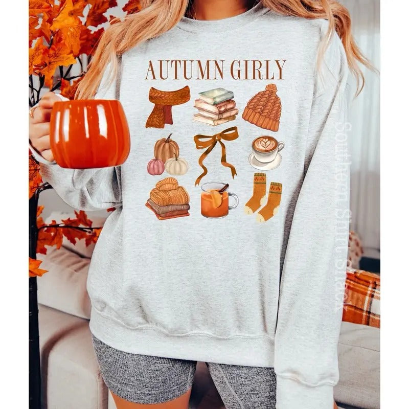 Autumn Girly Sweatshirt T-Shirts, Hoodie | WearSparks.com