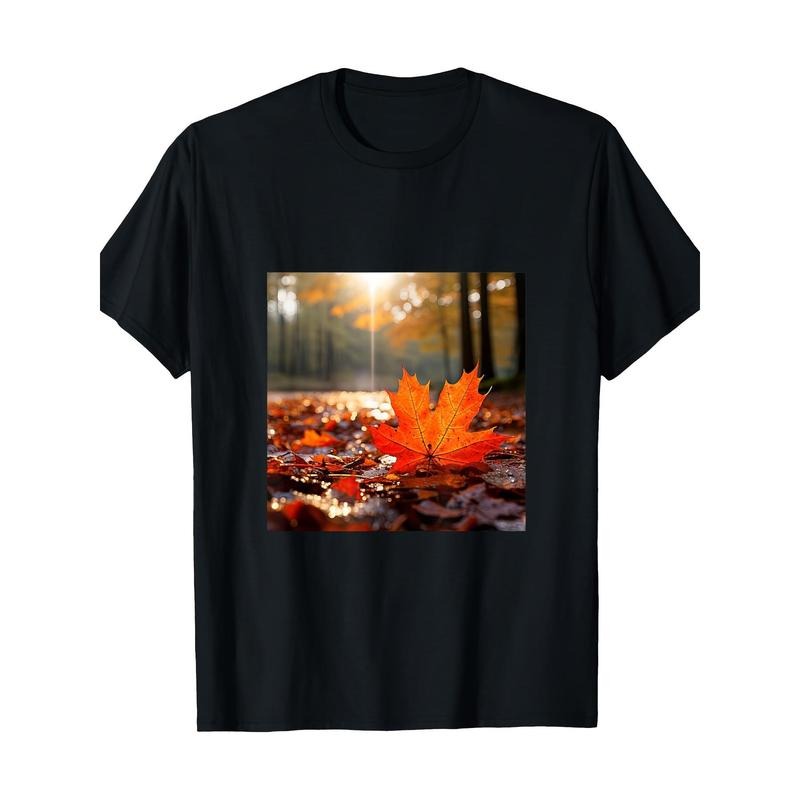 Autumn Leaf T-shirt -100% cotton Made in USA Hoodie, Sweatshirt | WearSparks.com