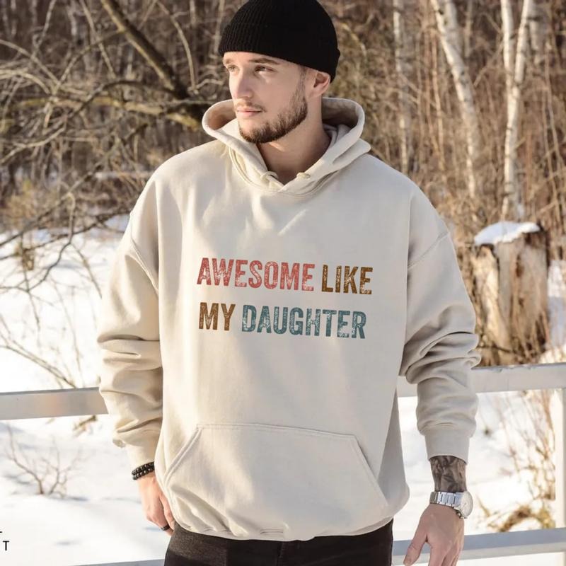 Awesome Like My Daughters Shirt, Fathers Day Gift, Funny Gift From Daughter To Dad, Dad Of Girl Tee, Unisex Crewneck...
