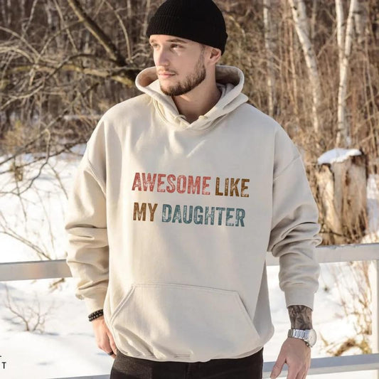 Awesome Like My Daughters Shirt, Fathers Day Gift, Funny Gift From Daughter To Dad, Dad Of Girl Tee, Unisex Crewneck...