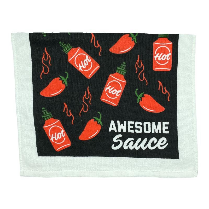 Awesome Sauce Funny Spicy Hot Condiment Tea Towel Funny Dish Towels Soft Adsorbent Tea Towel T-Shirts, Hoodie, Sweatshirt