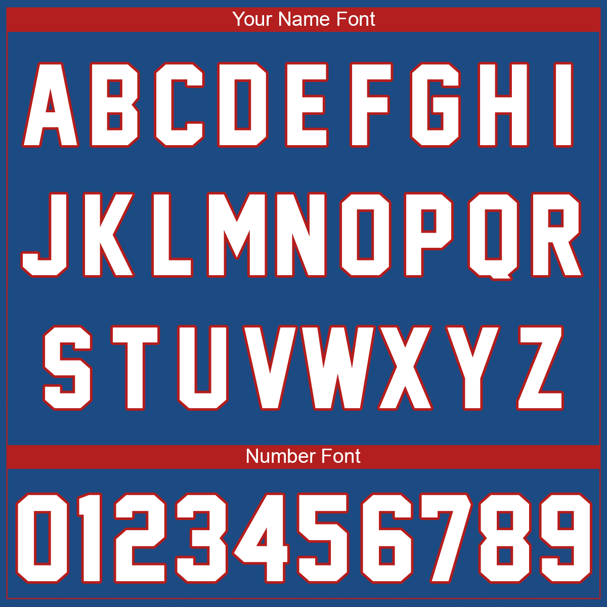 Custom Blue White Red Baseball Jersey