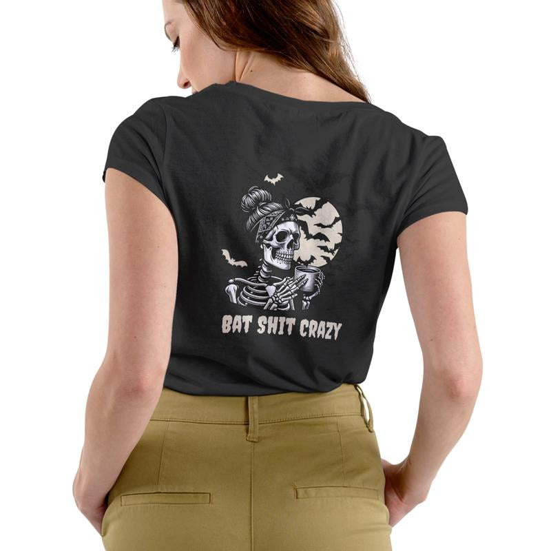 BAT CRAZY T Shirt, Unisex Cotton, Halloween graphic Tee Hoodie, Sweatshirt | WearSparks.com